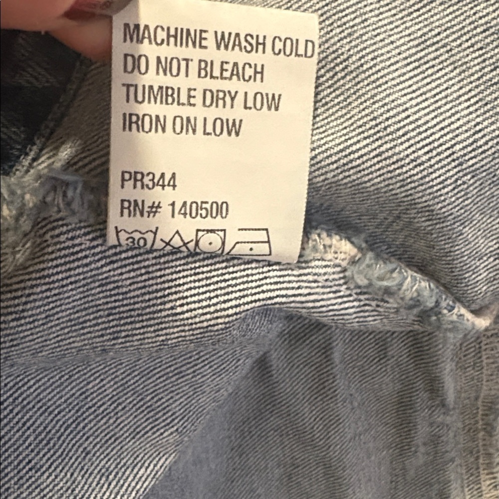 RtA Denim Lani Blue Cropped Asymmetrical Jean Jacket Coastal Cowgirl Festival - Picture 8 of 8